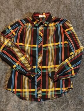 College Town Vintage Plaid Button Down Unsized (S?)